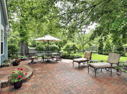 Brick patio