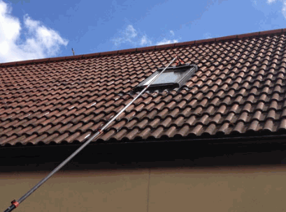 Water Fed Poles roof